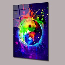 Glassual Art Savaş ve Barış Çizimii Illüstrasyon Cam Tablo PCT0660