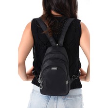 Rky Serenity Sanmorris Unisex Paraşüt Kumaş Suya Dayanıklı 3 Bölmeli Çapraz ve Sırtlık Askılı Body Bag