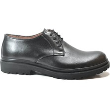 Onlo Ayakkabı MN.2091 Hakiki Deri Siyah Bağlı Klasik Casual Erkek Ayakkabı