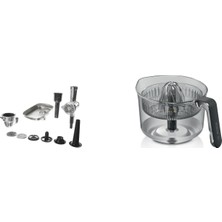 Bosch Optimum Mutfak Şefleri 8-9 Serisi Uyumlu Kıyma-Narenciye Sıkma Aparatı  2li Set
