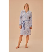 Dream Fashion Lila Desenli Maria Sabahlık