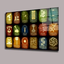 Bilim Dünyası Uzay ve Bilim Cam Tablo PCT0958