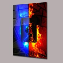 Alev ve Yıldırım As Dolar Cam Tablo PCT0711