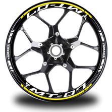 Turuncu Yamaha FZ6R Takım Jant Sticker Etiket