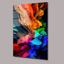 Glassual Art Renk Karmaşası Renk Cümbüşü Cam Tablo PCT0644