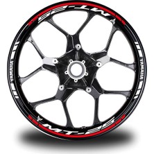 Kırmızı Yamaha mt 25 Takım Jant Sticker Etiket