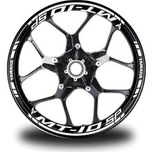 Kırmızı Yamaha FZ6R Takım Jant Sticker Etiket