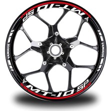 Kırmızı Yamaha mt 10 Sp Jant Sticker Etiket