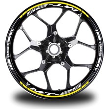 Sarı Yamaha R1 Takım Jant Sticker Etiket