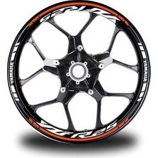 Turuncu Yamaha Yzf R25 Takım Jant Sticker Etiket