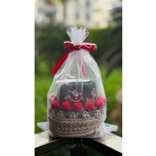 El Işi Örgü Sepet ve Yılbaşı Temalı El Havlusu