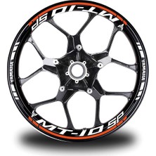 Turuncu Yamaha mt 10 Sp Jant Sticker Etiket