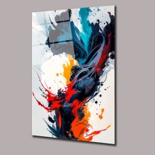 Glassual Art Yağlı Boya Çalışması Renk Cümbüşü Cam Tablo PCT0647