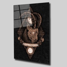 Glassual Art Oğlak Burçlar Cam Tablo PCT0278