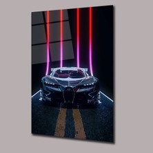 Glassual Art Bugatti Araba Cam Tablo PCT0846