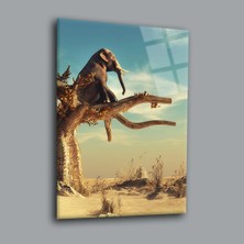 Fil Hayvanlar Alemi Cam Tablo PCT0005