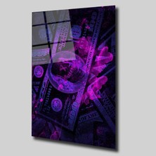 Mor Renkli Dolar Cam Tablo PCT0357