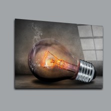 Glassual Art Ampul Karışık Cam Tablo PCT0129