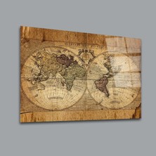 Glassual Art A Map Of The World Karışık Cam Tablo PCT0076