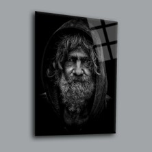 Glassual Art Kapüşonlu Adam Karışık Cam Tablo PCT0051