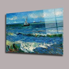 Seascape Near Les Saintes - Vincent Van Gogh Başyapıtlar Cam Tablo PCT0574