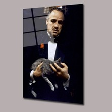 Glassual Art The God Father-Marlon Brando Sinema ve Ünlüler Cam Tablo PCT0919