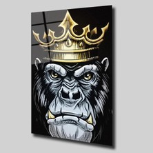 Kral Maymun Hayvanlar Alemi Cam Tablo PCT0261