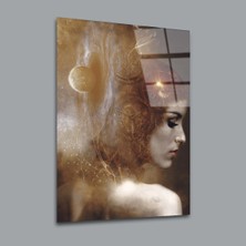 Gezegen Kadın Cam Tablo PCT0083