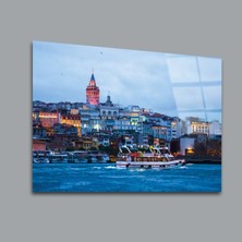 Glassual Art Istanbul'da Tekne Turu Manzara Cam Tablo PCT0102