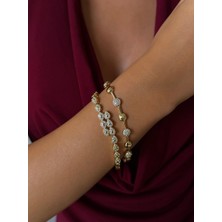 Nur Tasarım Atolyesi Xuping 14K Altın Kaplama Kadın Tasarım Bileklik