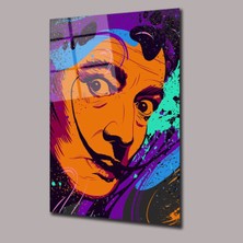 Glassual Art Renkli Salvador Dali Sinema ve Ünlüler Cam Tablo PCT0725