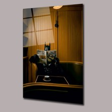 Batman Kahve ve Gazete Keyfi Sinema ve Ünlüler Cam Tablo PCT0876