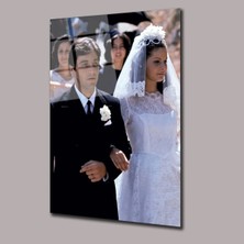 Glassual Art Gelin ve Damat Scarface Elvira ve Tony Sinema ve Ünlüler Cam Tablo PCT0908