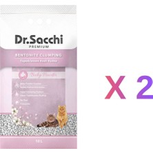 Dr. Sacchi Dr.sacchi Bebek Pudrası Kokulu Bentonit Kedi Kumu 10 Lt X2 Adet