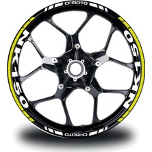 Cfmoto 150NK Takım Jant Sticker Etiket Modeli Neon Sarı Renk