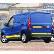 Fiat Doblo Ön Yan Kapı ve Arka Kapı Şerit Sticker Etiket Modeli