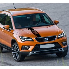 Seat Ateca Ön Kaput Şerit Sticker Etiket Modeli