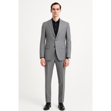 Plus Scorpion Erkek Regular Fit Poliviskon Takım Elbise – Drop 8 Uzun & Ince Vücut Tipi Için Klasik Kesim