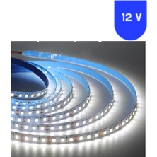 Powerr Led Aydınlatma 12 Volt 8 mm 4040 Smd 6500 K Beyaz Iç Mekan 60 Ledli 5 Metre Şerit LED