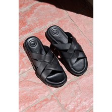 Vantaggio Shoes Drift Deri Erkek Terlik