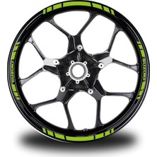 Suzukı Yazılı Kısa Yazısız Kısa Dış Şerit 16'lı Tek Renk Jant Sticker Modeli