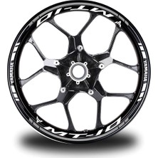 Gri Yamaha mt 10 Takım Jant Sticker Etiket