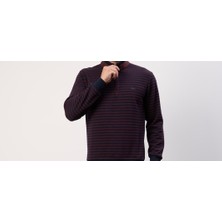 Lacoste Fermuar Yaka  Bordo Regular Fit Uzun Kol