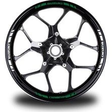 Suzukı Yazılı Kısa Dış Şerit 16'lı Çift Renk Jant Sticker Modeli