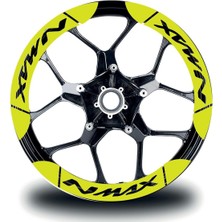 Yamaha Nmax Iç & Dış Jant Sticker Etiket Modeli Neon Sarı (Yeşil)