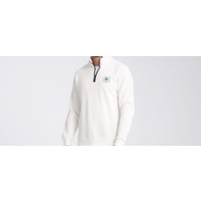 Lacoste  Fermuar Yaka  Regular Fit Beyaz Uzun Kol