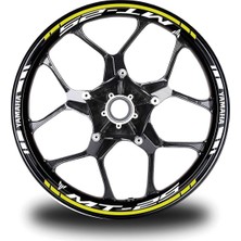 Beyaz Yamaha R1 Takım Jant Sticker Etiket