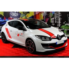 Renault Sport Yazılı Yan Kapı ve Ön Kaput Sticker Etiket Modeli