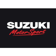 Suzuki Motor Sport Çift Renkli Sticker Etiket Modeli