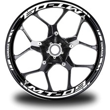 Koyu Sarı Yamaha Fz6 Takım Jant Sticker Etiket